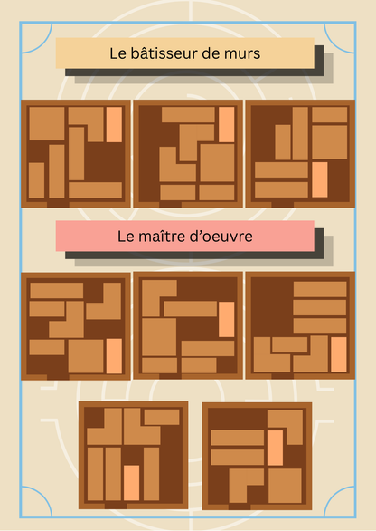 DÉDALE : Casse-tête en bois (jusqu’à 4 niveaux de difficulté)